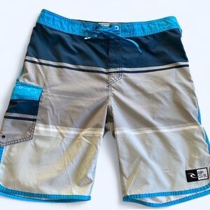 Rip Curl Blue and Gray Board Shorts